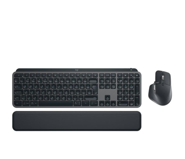 LOGITECH Klawiatura MX Keys S + mysz + podkładka Combo Graphite US 920-011614 - 1145878 - zdjęcie